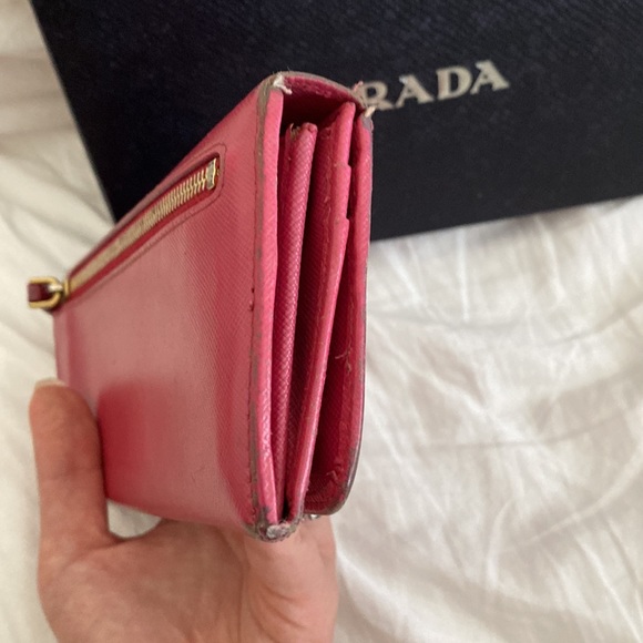 Prada Saffiano Wallet Peonia - Picture 8 of 9